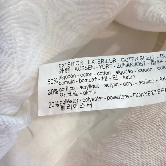 ZARA Ivory White Cream Silver Tweed Fringe Pearl Button Mini Skirt - Picture 6 of 9